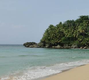 Strand beim Mittagessen