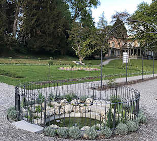 Springbrunnen im Park Lindau