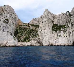 Impressionen von der Bootsfahrt durch die Calanque