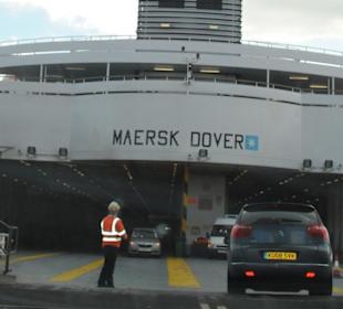 Auf der Maresk Dover nach Dünkirchen