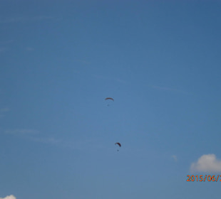 Paragliding over the valley