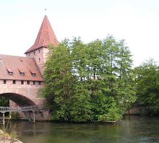 Alte Hängebrücke an der Nürnberger Burg