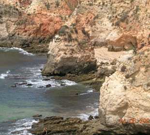 Klippenlandschaft Nähe Praia do Vau