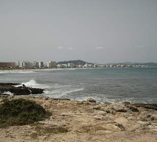 Blick auf die Küste