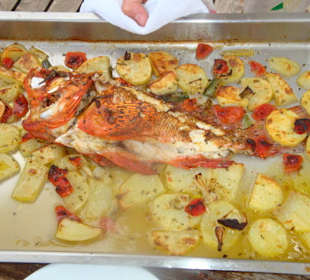 Zubereiteter Drachenkopf