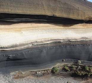Schichtenbildung aufgrund mehrerer Eruptionen