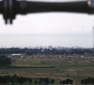 Blick von der Baustelle nach La Plata