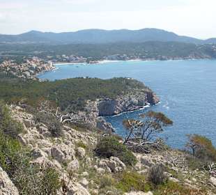 Aussicht auf dem Weg zum Cap Antrixol