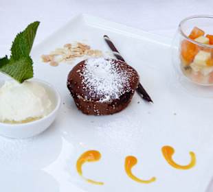 Schokotörtchen mit flüssigem Kern
