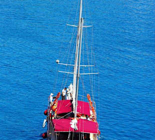 Blick zum Hafen von Antalya
