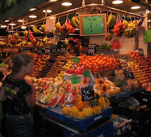 Markt direkt an der Rambla!