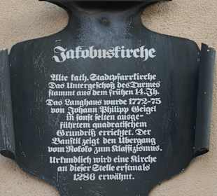 In Bad Kissingen bei der Jakobuskirche