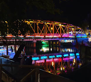 Stahlbrücke Manavgat bei Nacht