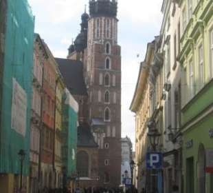 Die Marienkirche gesehen von der ui. Florianska