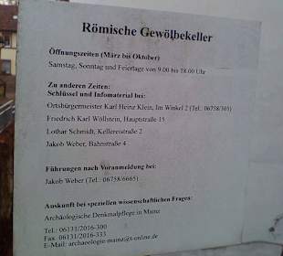 Römischer Gewölbekeller 55595 Boos (Nahe)