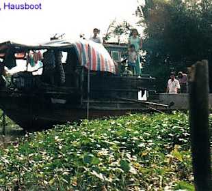 Hausboot am Mekong