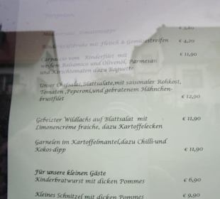 Speisekarte