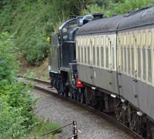 Unter Dampf auf der Strecke nach Minehead
