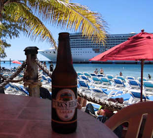 Kühles Bier mit Aussicht