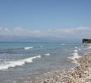 Wir laufen zum nächsgelegenen Strand