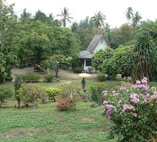 Blick auf den Buddha Pavillon