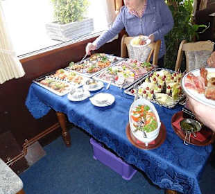 Blick auf das Buffet