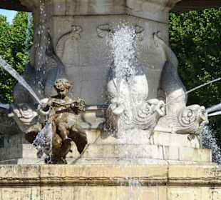 Details der Fontaine de la Rotonde