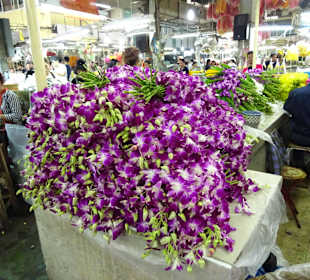 Flower Markt BKK, viele Blumen