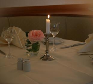 Romantische Stimmung: Restaurant im Bad-Hotel Überlingen