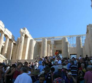 Folla all'acropoli