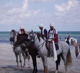 Reiter am Strand