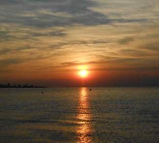 Sonnenaufgang vom Strand in Alcudia