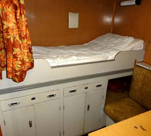 Bett in einer Kajüte auf der "GERA"