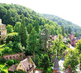 Der Ausblick vom Schloss