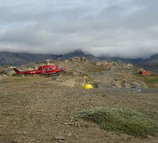 Helokopter im Anflug