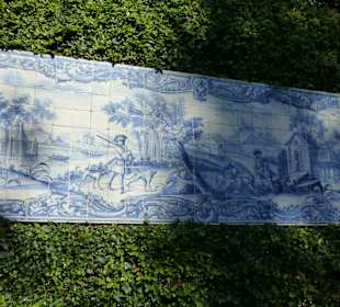Altes Azulejo im Tropical Garden