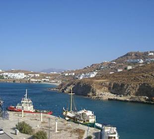 3. Station - Mykonos, Hafen und kleiner Strand