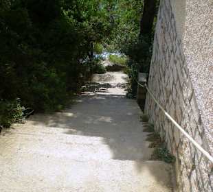 Treppe zum Strand