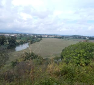 Blick von Ausgrabungsstätte