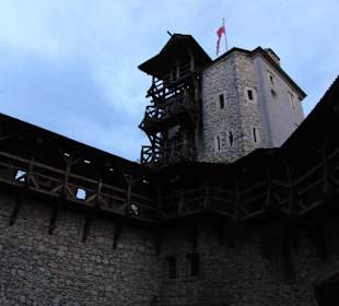 Zamek w Korzkwi dziedziniec