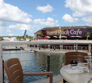 Ausblick auf das Hard Rock Café