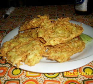 Eine einfache Portion Kartoffelpuffer.