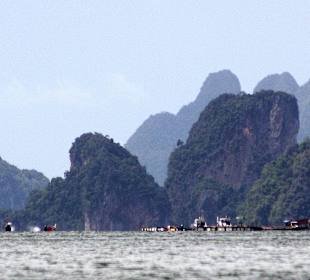 Felspanorama vor dem muslim. Stelzendorf