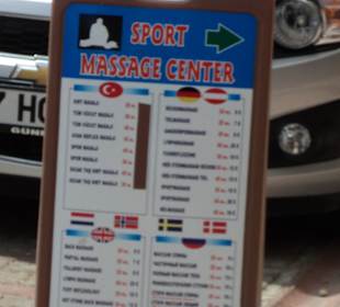 Hinweisschild mit Preisen