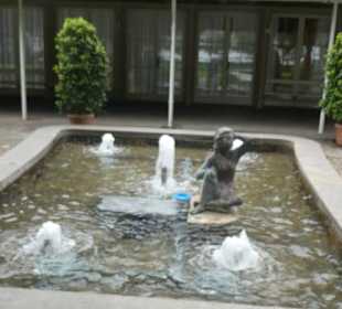 Unterwegs im Kurpark von Bad Mergentheim