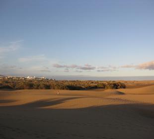 Dünen von Maspalomas gegen Abend