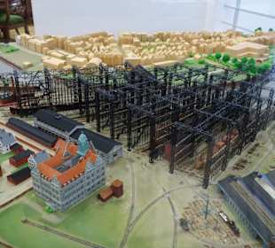 Diorama einer Bremerhavener Werft