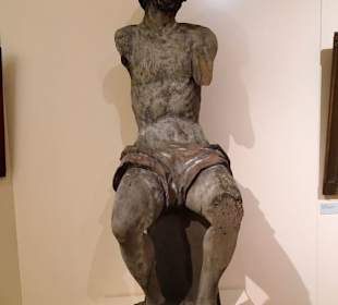 Skulptur "Christus auf der Rast" von 1700