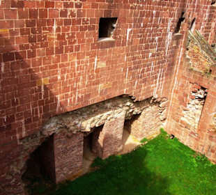 Hier sieht man den Maueraufbau