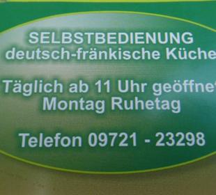 Im Biergarten vom Naturfreundehaus